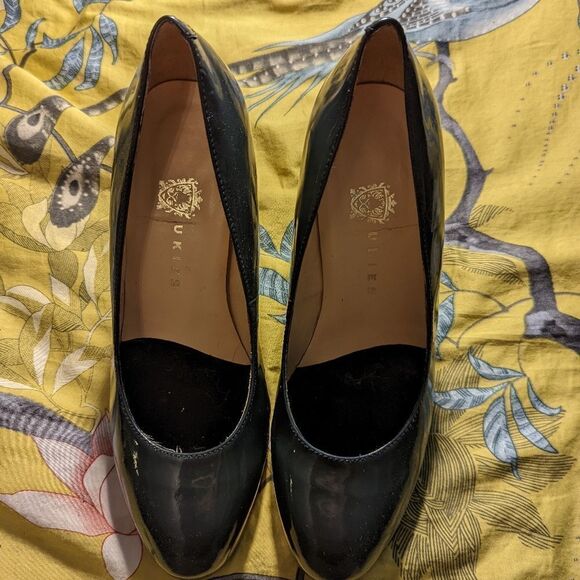 UKIES green patent leather pumps euc sz7.5 - Picture 1 of 8